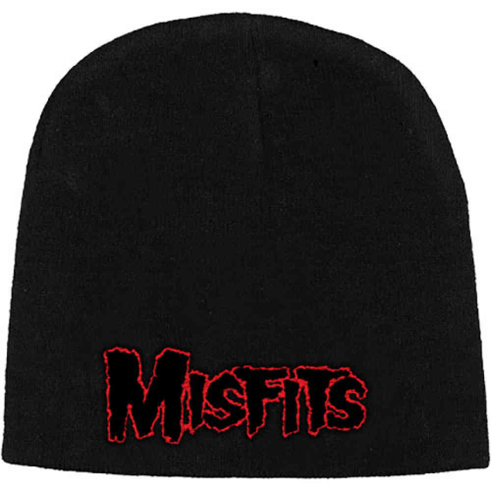 Misfits - Red Logo Beanie Muts - Zwart